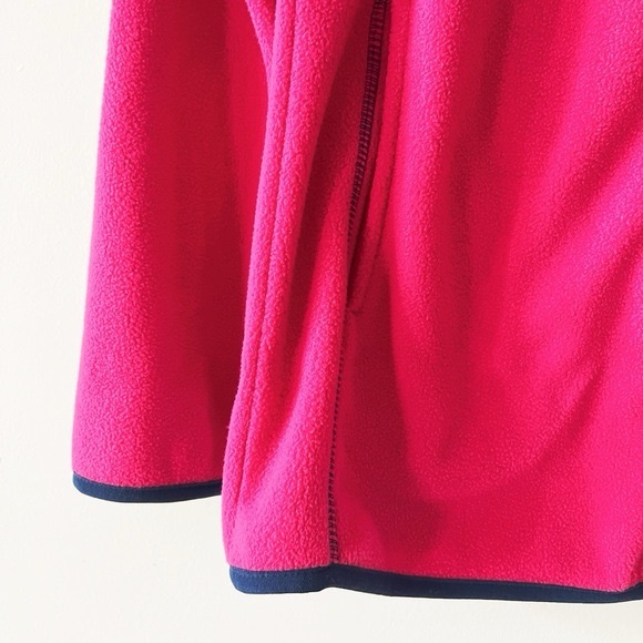 White Cross Fuchsia Pink Fleece Zi - Picture 5 of 7